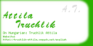 attila truchlik business card